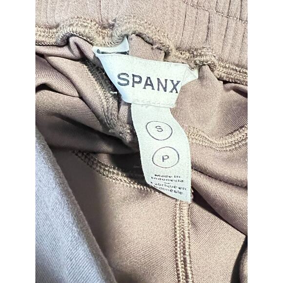 Spanx Air Essentials EUC Taupe Wide Leg Pant Elastic Waist Drawstring Tie SOFT S - Picture 7 of 7